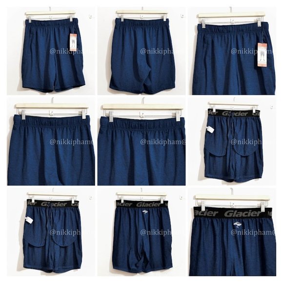 Glacier Other - NEW!! Glacier Men's 4-Way Stretch Comfort Performance Shorts in blue